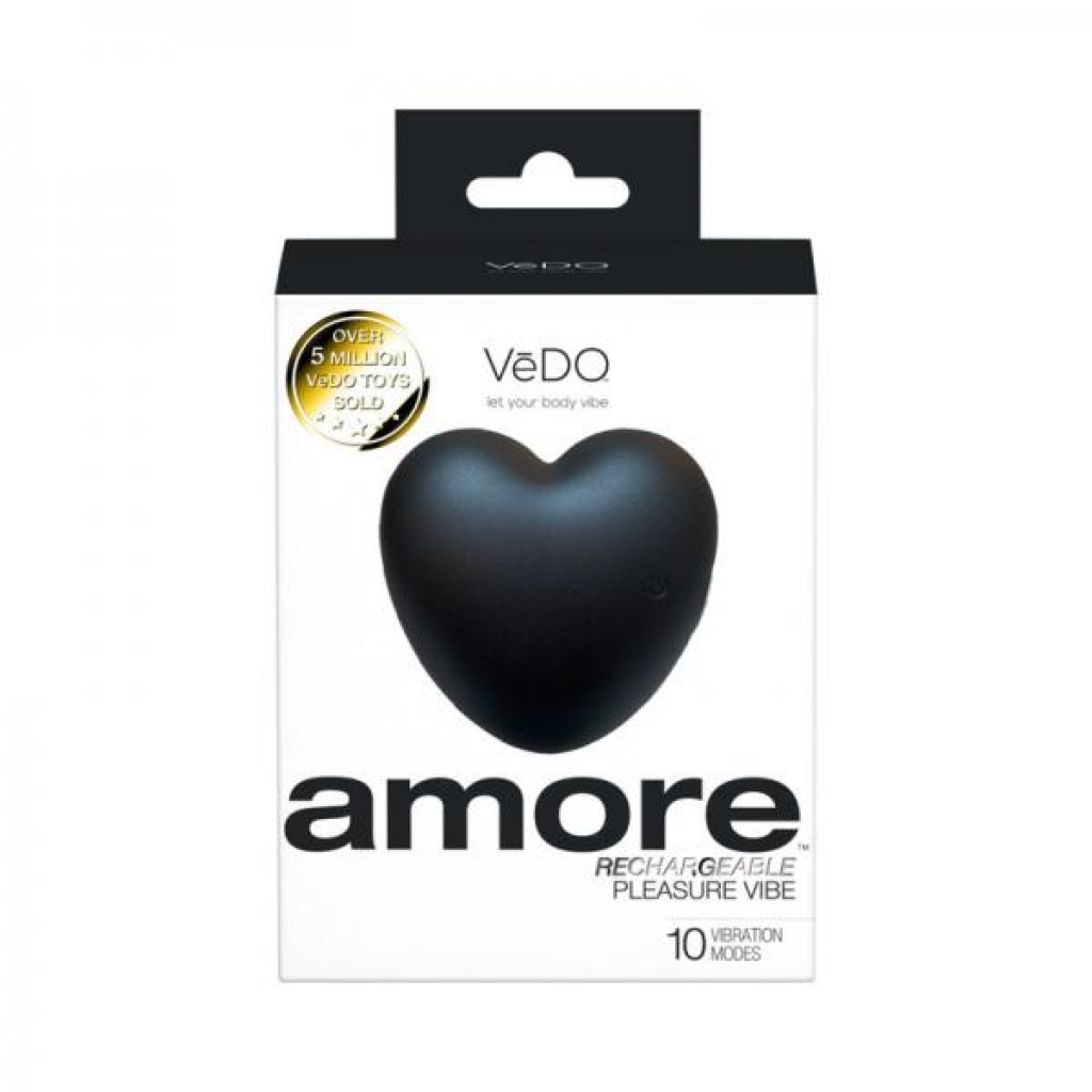 Vedo Amore Rechargeable Pleasure Vibe Black - Savvy Co.