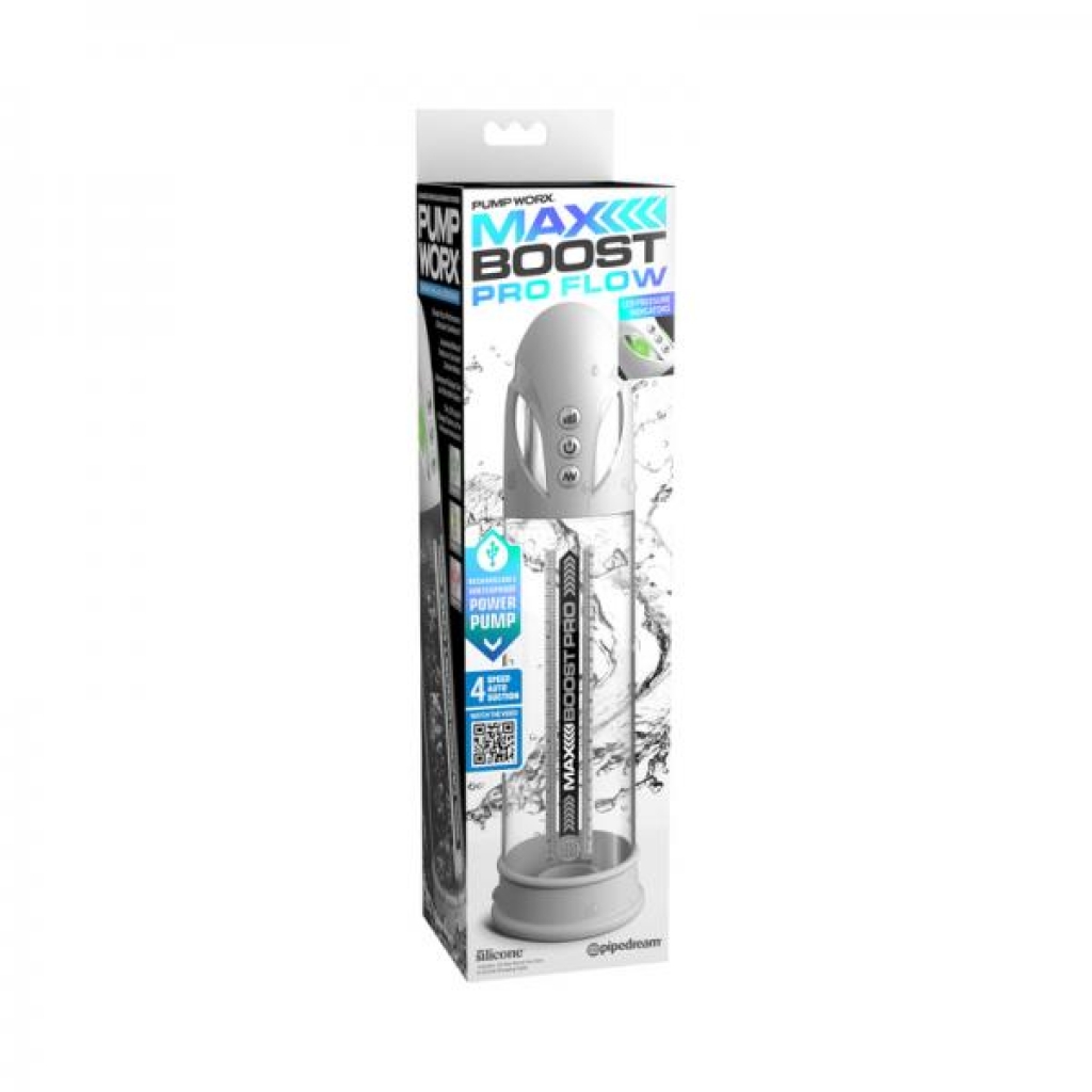 Pump Worx Max Boost Pro Flow - White/Clear