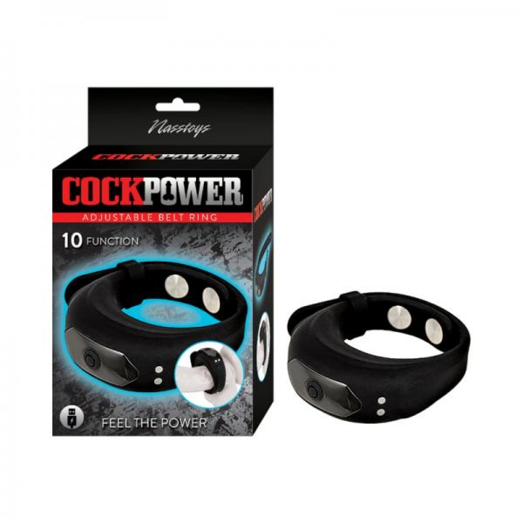 Cockpower Adjustable Belt Ring Black - Nasstoys