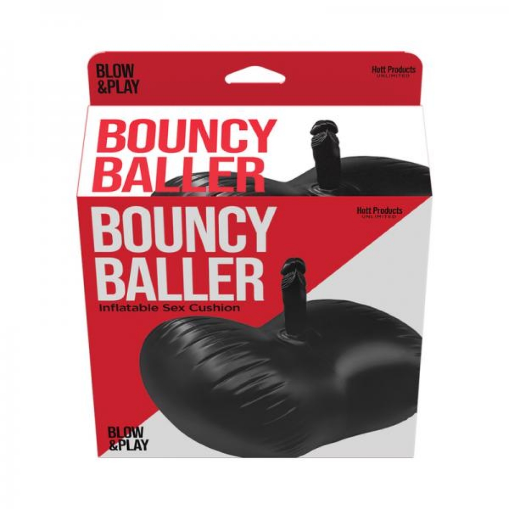 Bouncy Baller Inflatable Cushion with Dildo