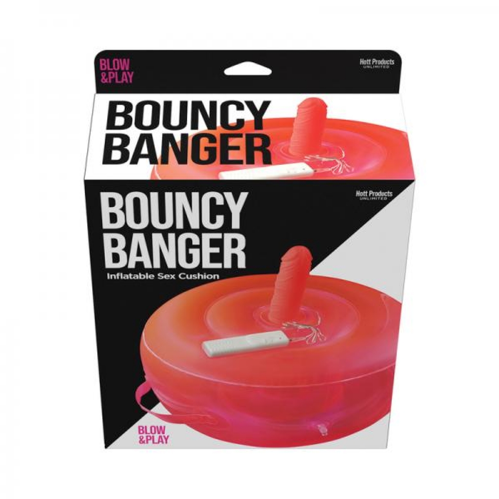 Bouncy Banger Inflatable Cushion With Wire Controller Vibrating Dildo - Hott Products