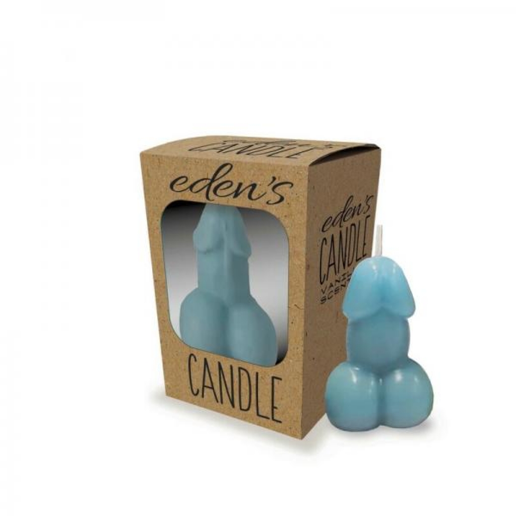 Eden's Vanilla-Scented Penis Candle - Blue