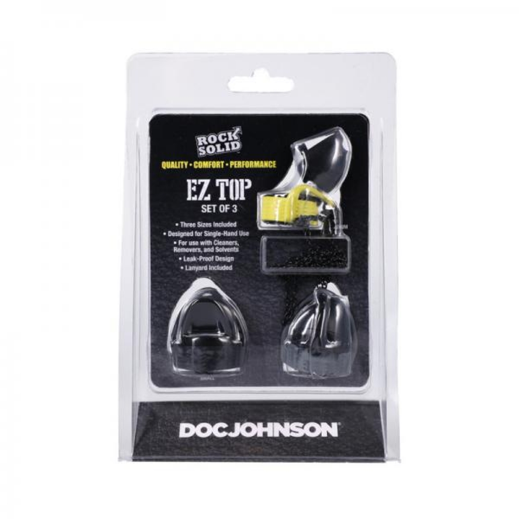 Rock Solid EZ Top 3-Piece Leak-Proof Set for Convenience