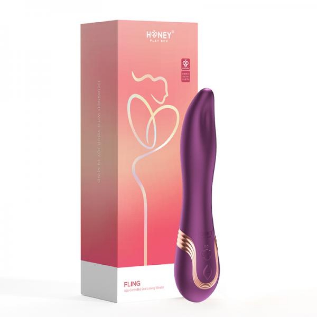 Honey Play Box Fling - Tongue-like Oral Licking Vibrator