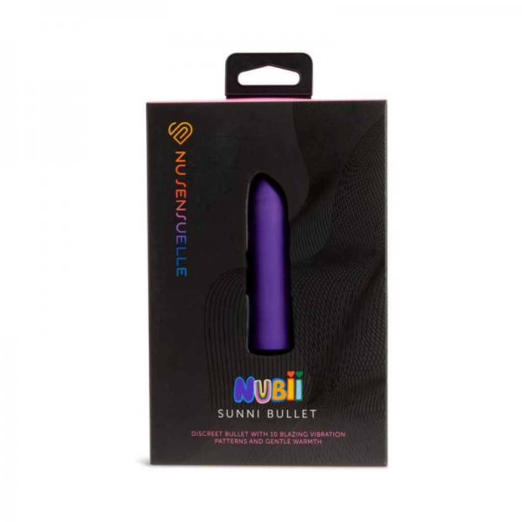 Nu Sensuelle Sunni Nubii Warming Bullet Purple - Novel Creations Usa Inc. Nu Sensuelle