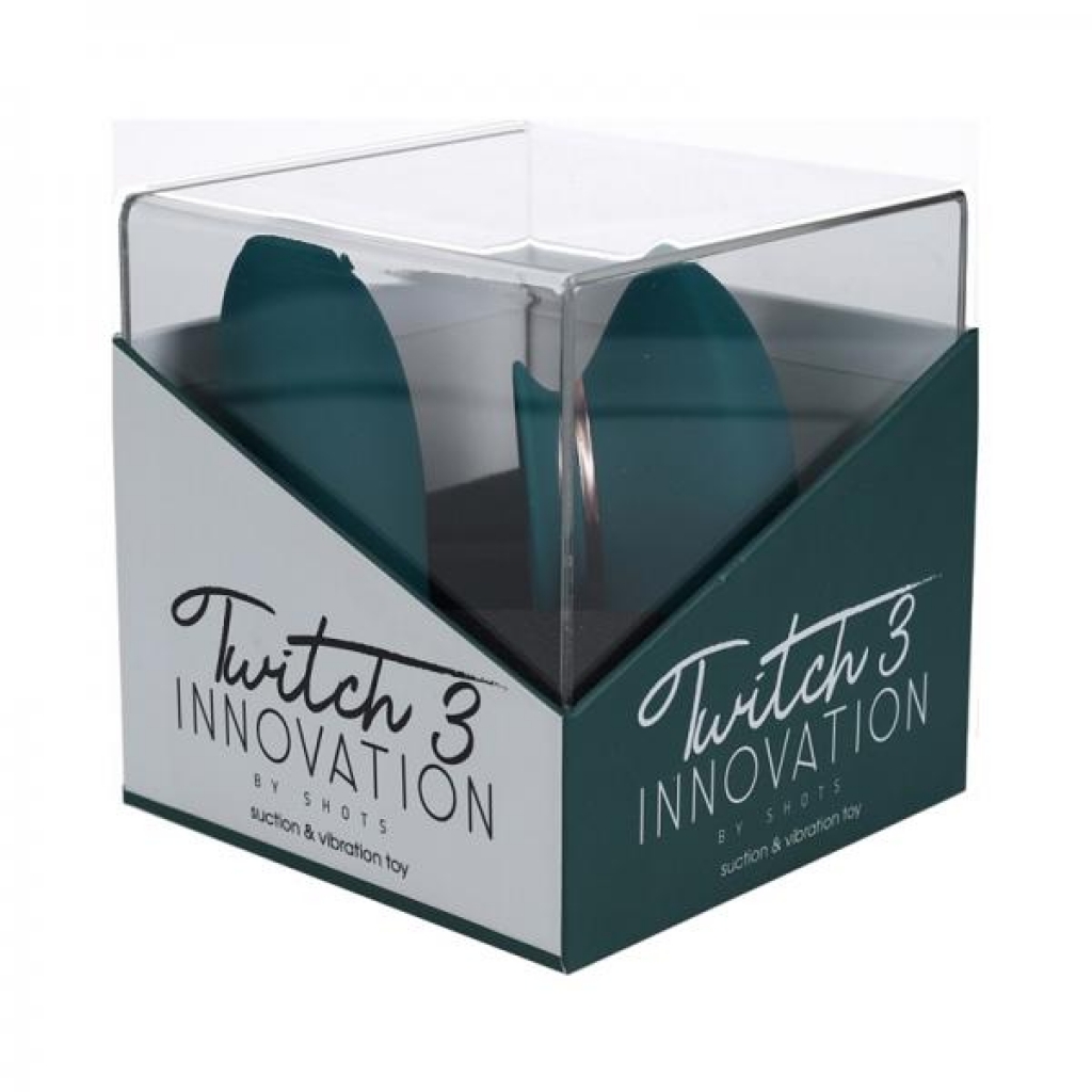 Twitch 3 Silicone Rechargeable Vibrator & Suction Forest Green - Shots America Llc