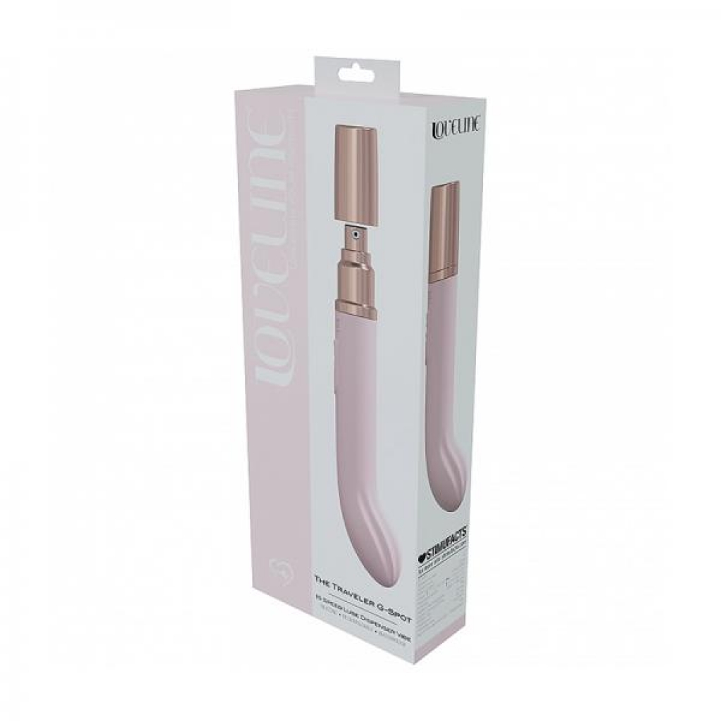 Loveline Traveler G-spot Silicone Rechargeable Splashproof Vibrator - Pink