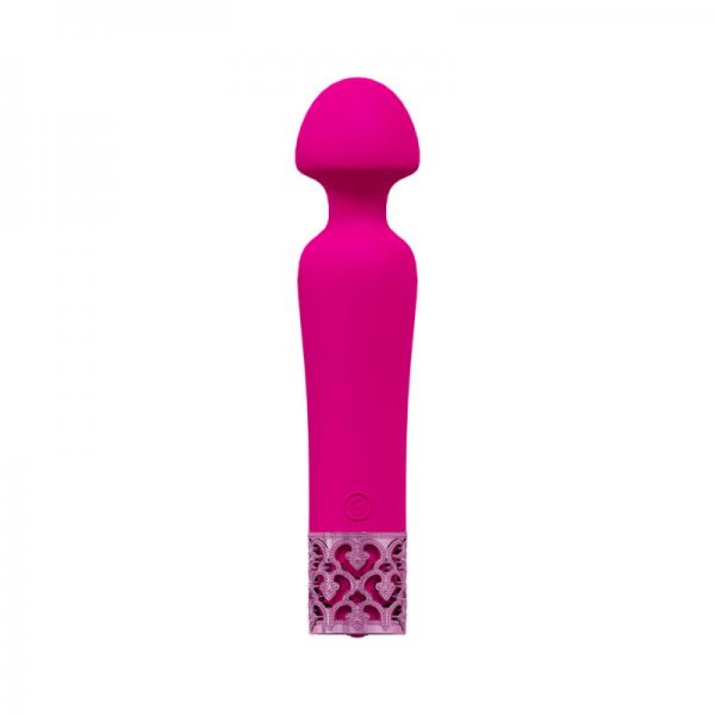 Royal Gems Scepter Silicone Rechargeable Vibrator Pink - Shots America Llc