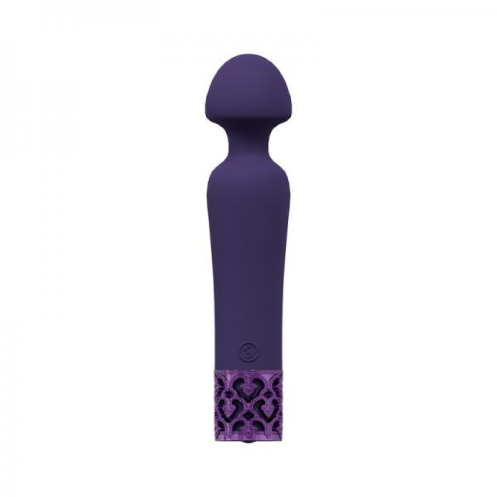 Royal Gems Scepter Silicone Rechargeable Vibrator Purple - Shots America Llc