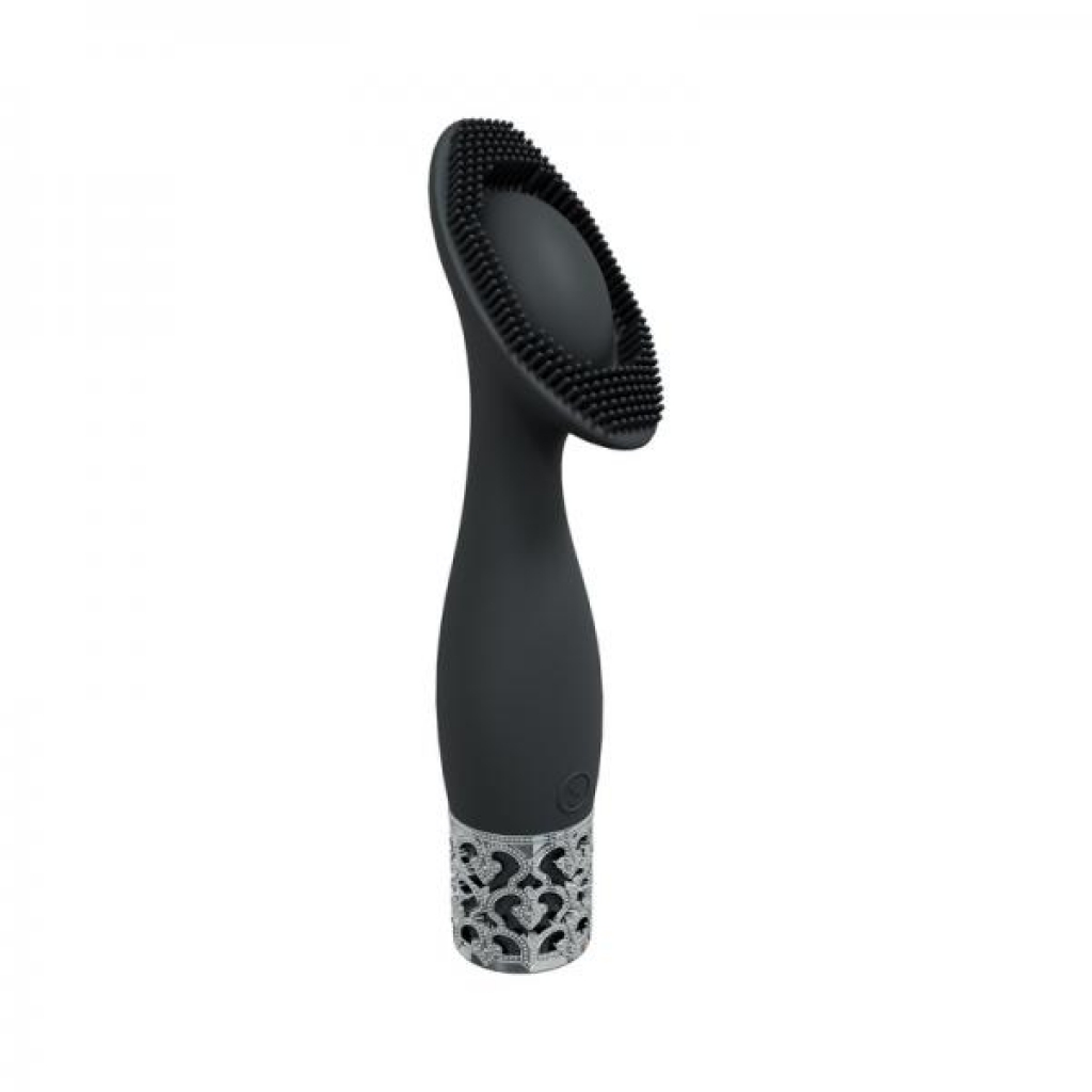 Royal Gems Duchess Silicone Rechargeable Vibrator Black - Shots America Llc