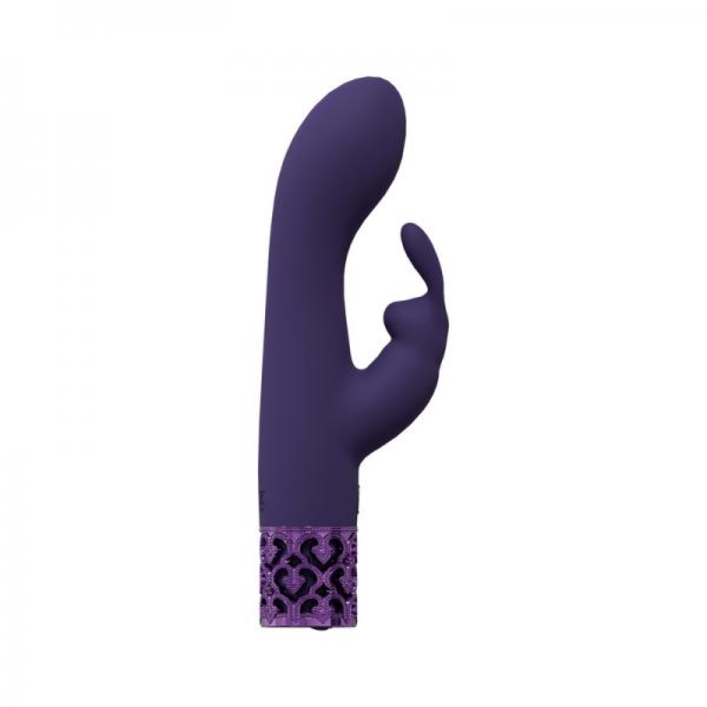 Royal Gems Royal Rabbit Silicone Rechargeable Vibrator Purple - Shots America Llc