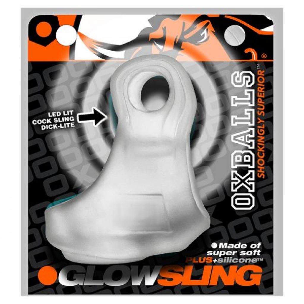 Oxballs Glowsling Cocksling Led Clear Ice - Blue Ox Designs, Oxballs