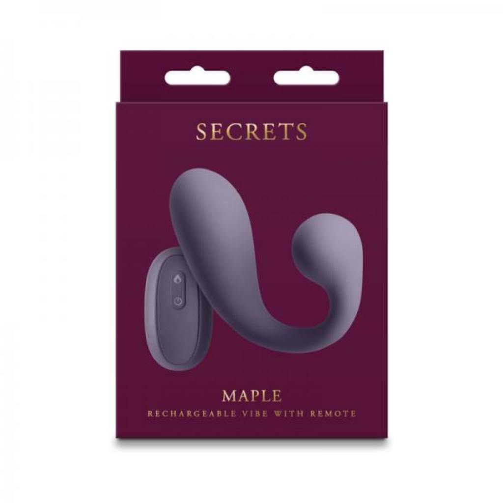 Secrets Maple Insertable Warming Vibe With Remote Gray - Ns Novelties