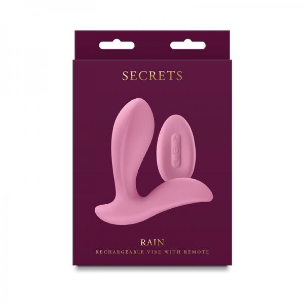 Secrets Rain Insertable Vibe With Remote Coral - Ns Novelties