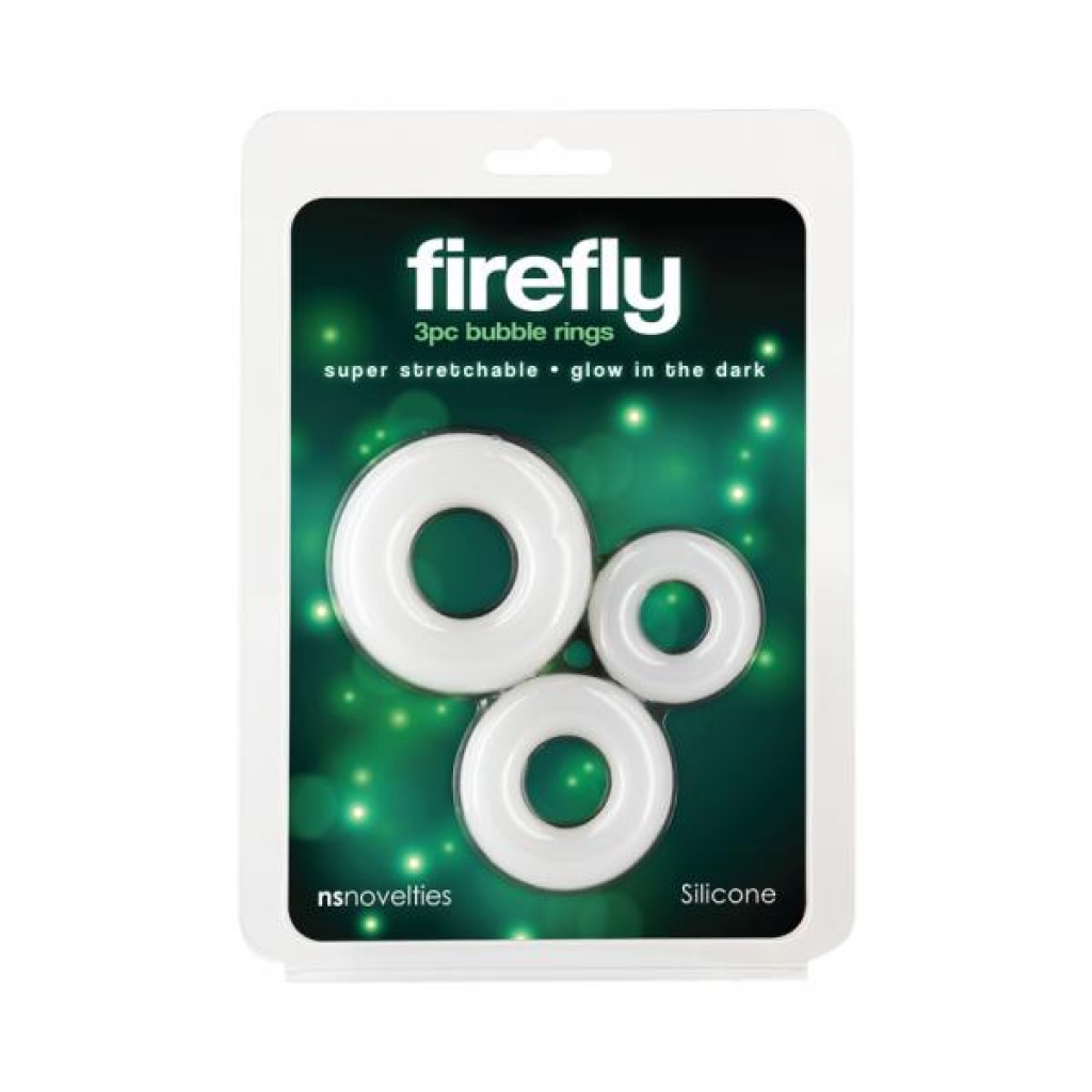 Firefly Bubble Rings - Glow-in-the-Dark Cock Ring Kit