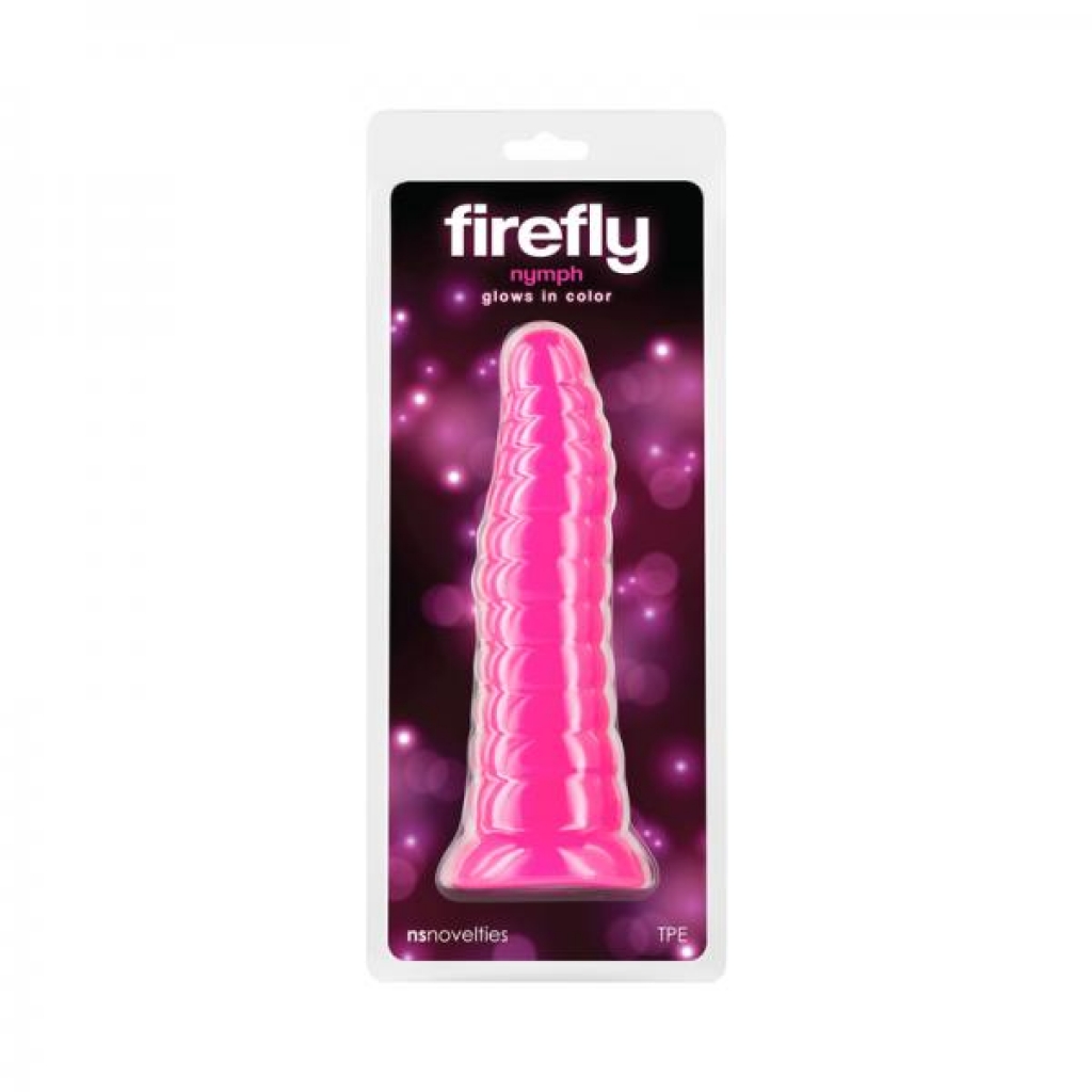 Firefly Nymph Glow-in-the-dark Dildo Pink - Ns Novelties