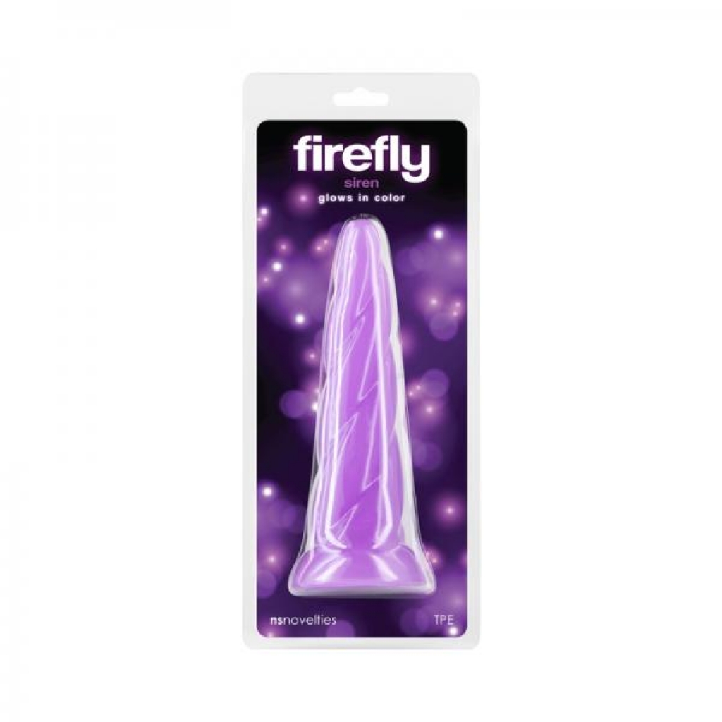 Firefly Siren Glow-in-the-dark Dildo Purple - Ns Novelties