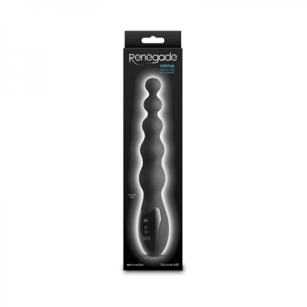 Renegade Virtua Digital Vibe With Beads Black - Ns Novelties