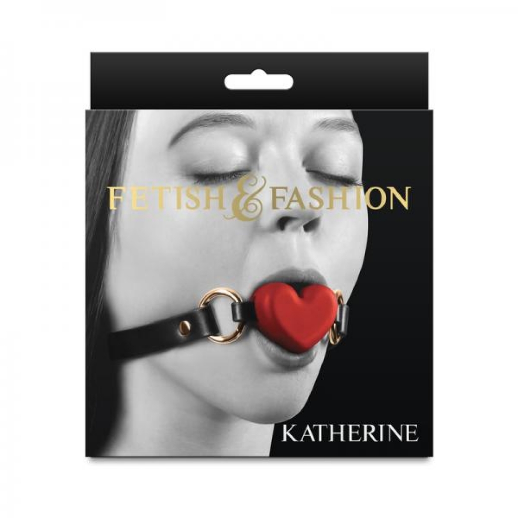 Fetish & Fashion Katherine Heart Gag Red - Ns Novelties