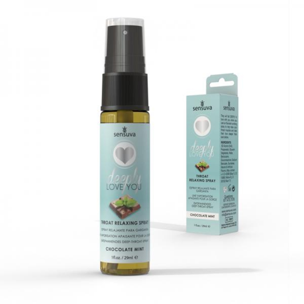 Sensuva Deeply Love You Throat Relaxing Spray - Chocolate Mint (1oz)