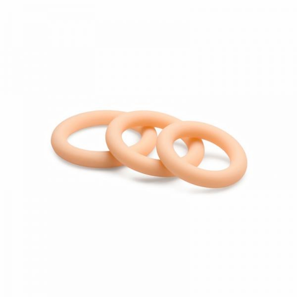 Jock Silicone Cock Ring 3-Piece Set - Light