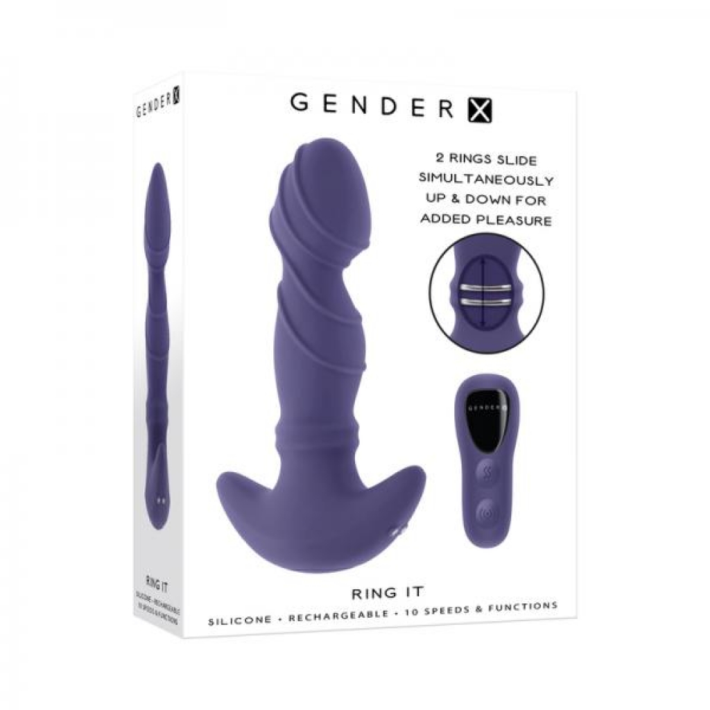 Gender X Ring It Purple - Evolved Novelties