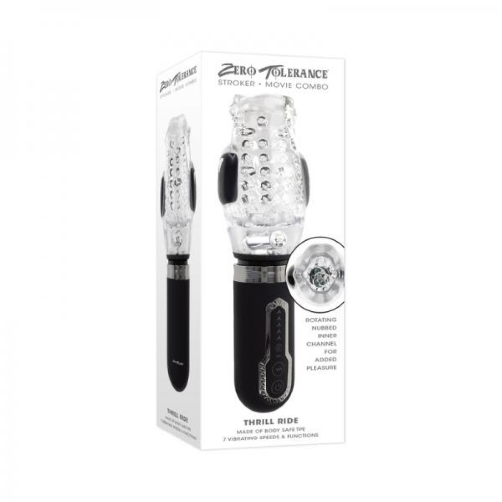 Zero Tolerance Thrill Ride Black/clear - Evolved Novelties