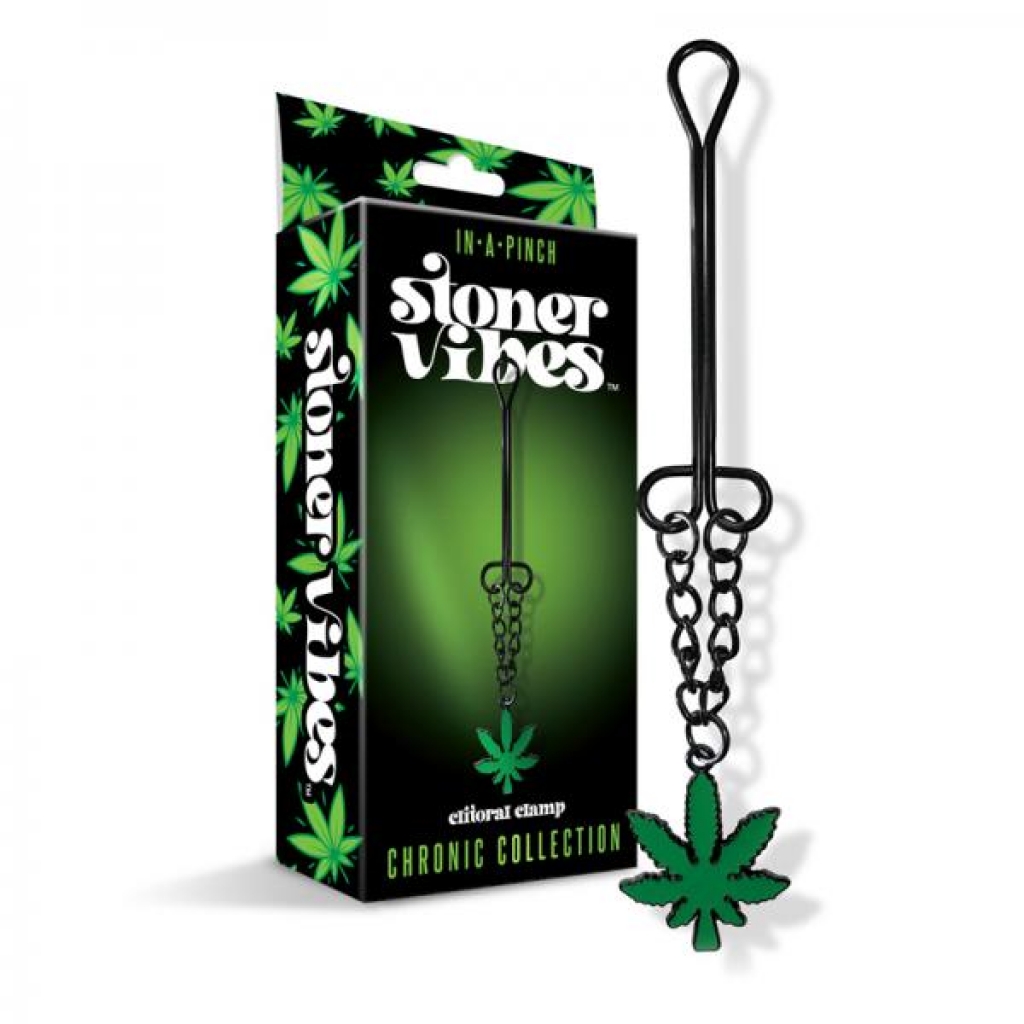 Stoner Vibes Chronic Collection Clitoral Clamp With Chain - Global Novelties Llc