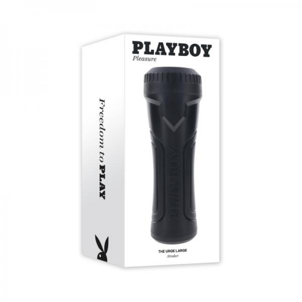 Playboy The Urge Large Stroker Non Vibrating Tpe Black - Evolved Novelties