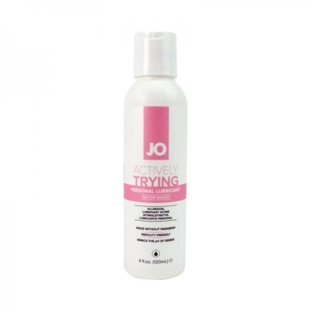 Jo Actively Trying Paraben-free Water-based Lubricant 4 Oz. - System Jo