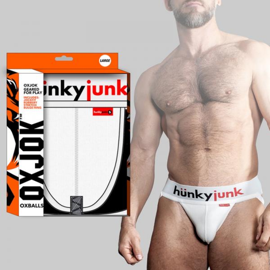 Oxballs Oxjok Hunker Comfy-pouch Slider-strap Jock - White Snow - S