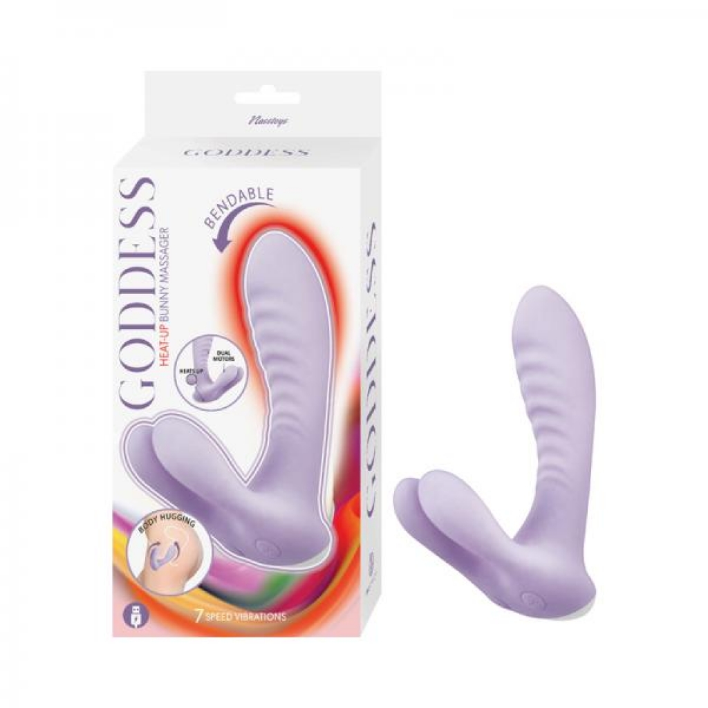 Goddess Heat Up Bunny Massager Lavender - Nasstoys