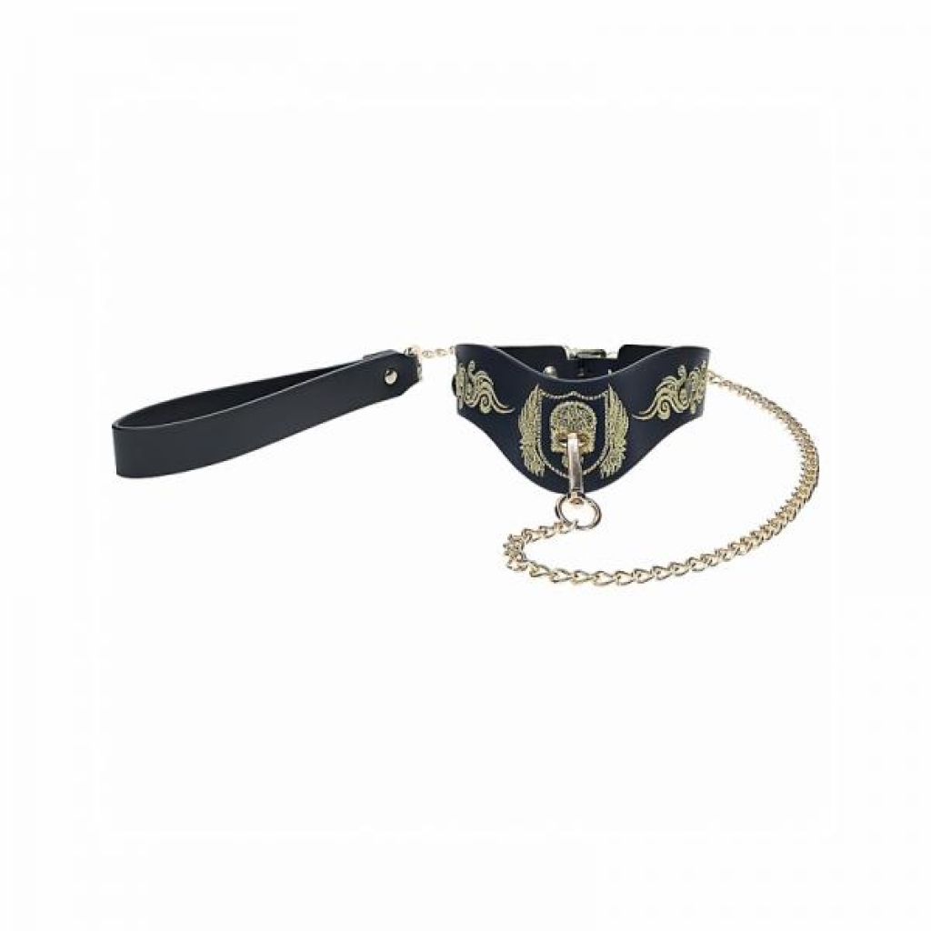 Ouch! London Collection Collar With Leash - Shots America Llc