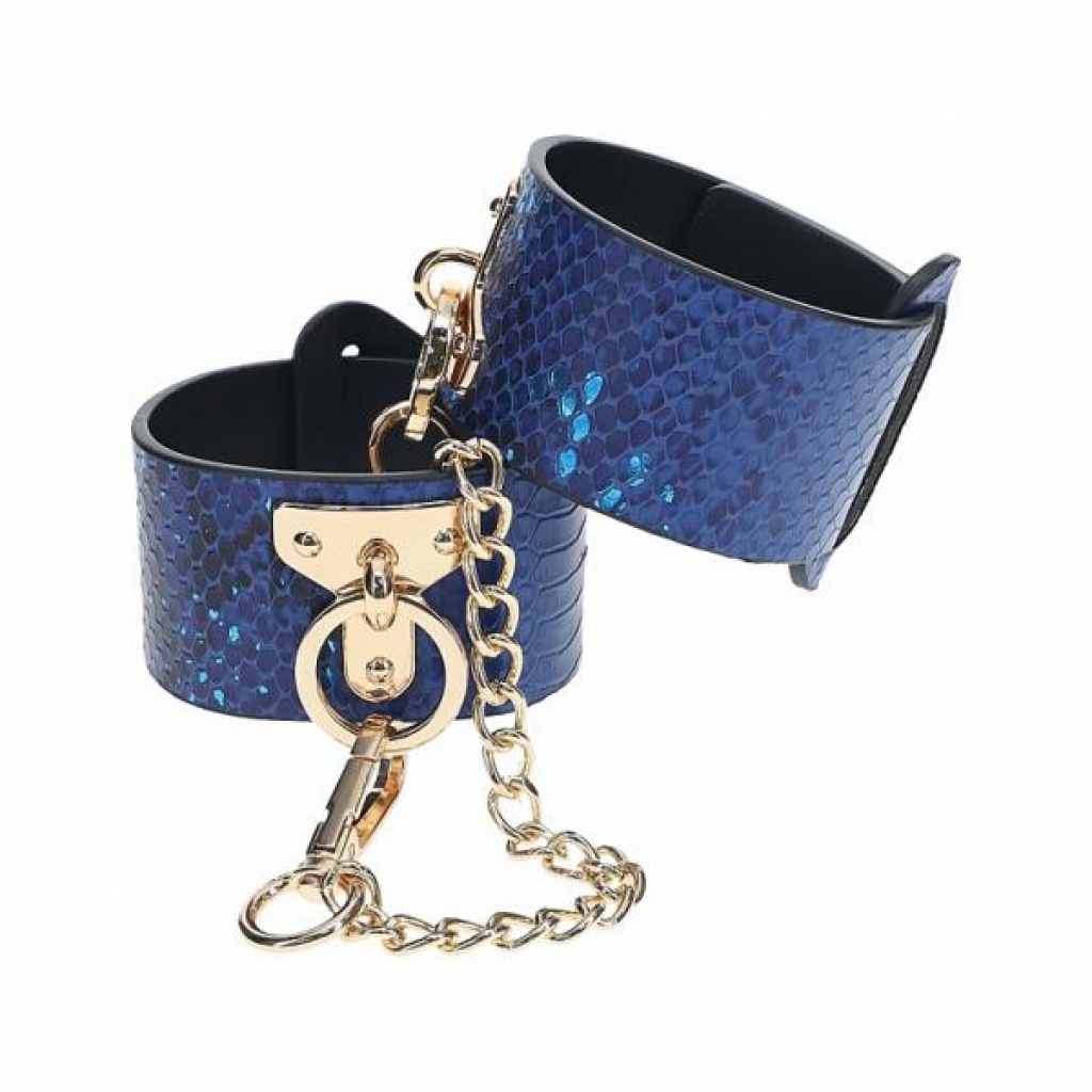 Ouch! Florence Collection Handcuffs Blue - Shots America Llc