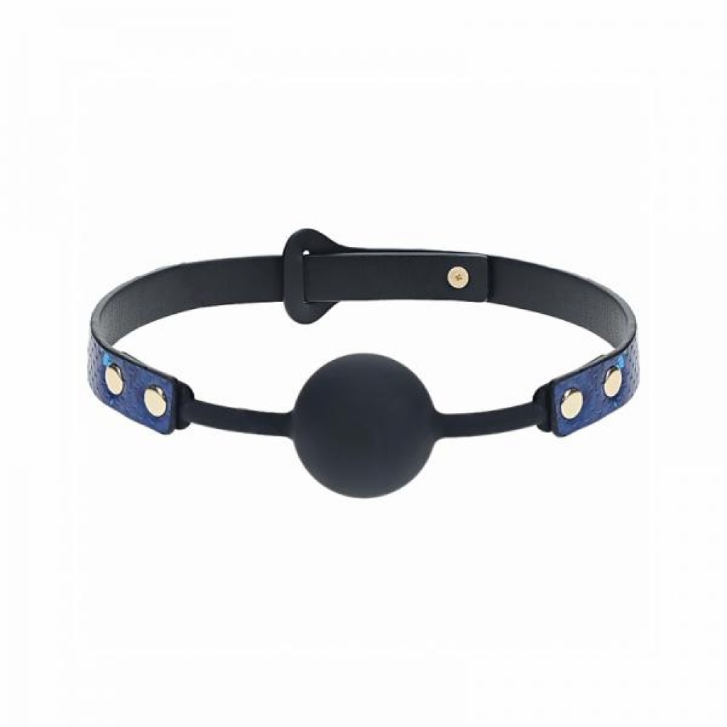 Ouch! Florence Collection Silicone Ball Gag Blue - Shots America Llc