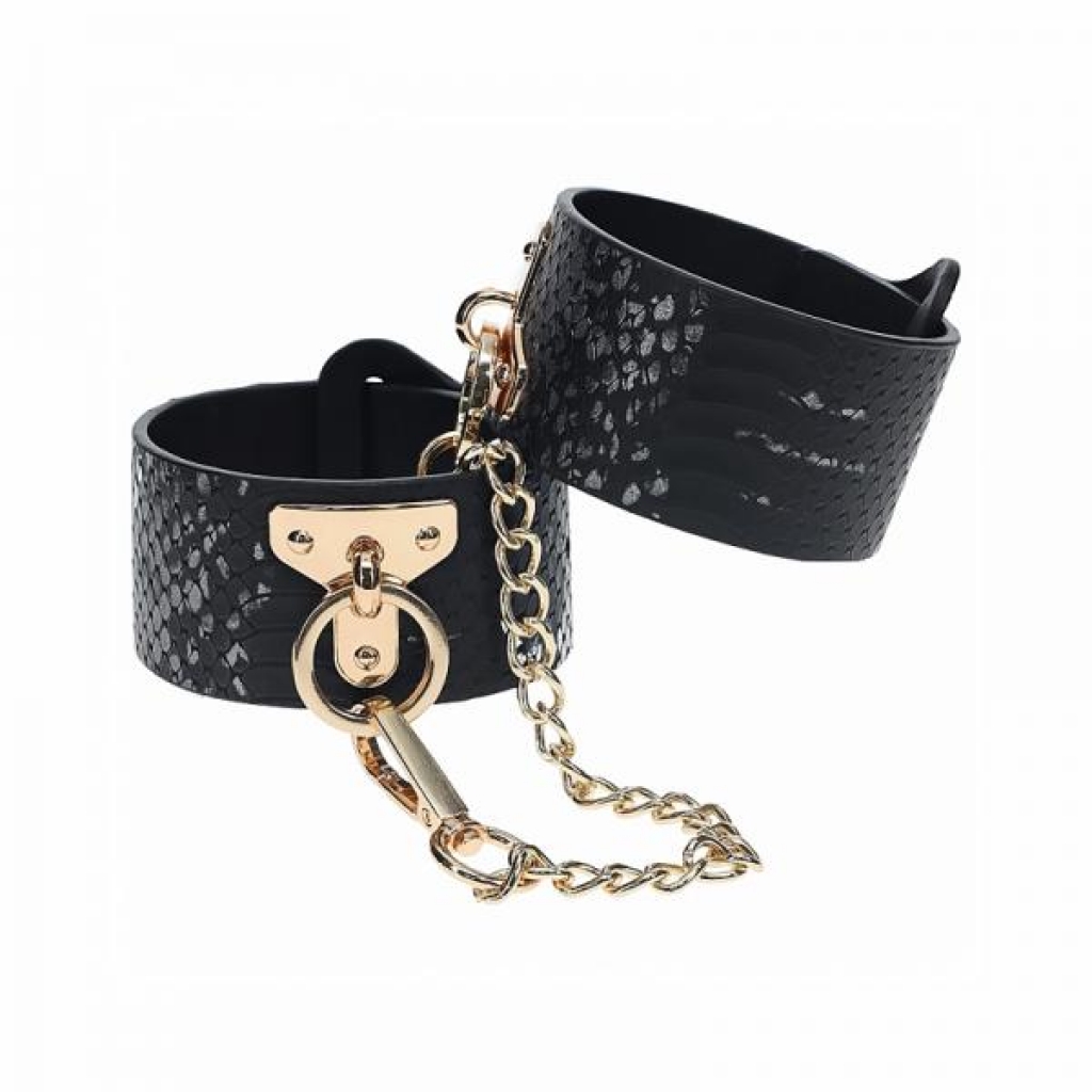 Ouch! Florence Collection Handcuffs Black - Shots America Llc