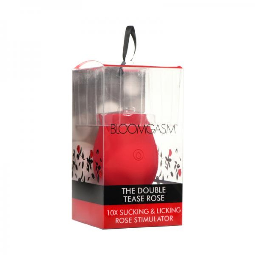 Bloomgasm The Double Tease Rose 10x Sucking & Licking Rose Stimulator - Xr Llc