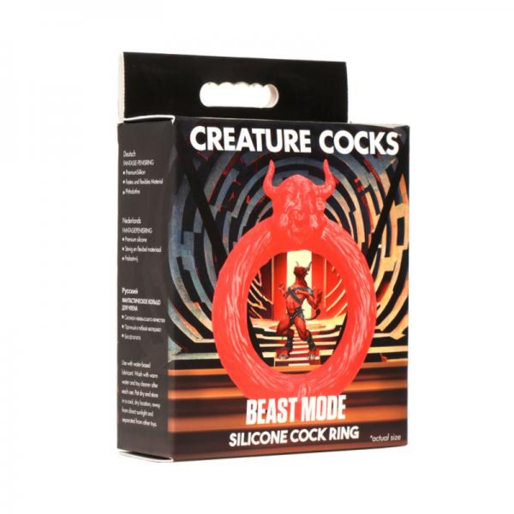 Creature Cocks Beast Mode Silicone Cock Ring - Enhance Your Play