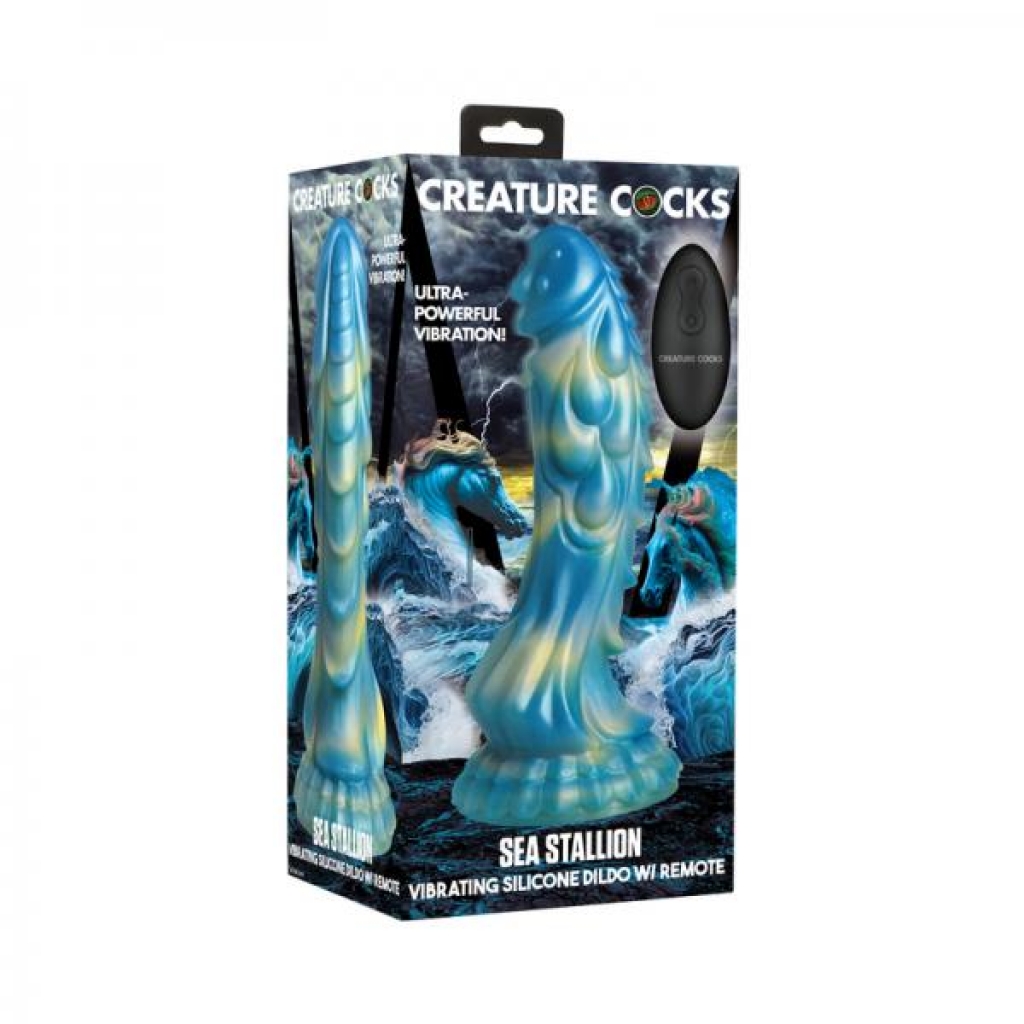 Creature Cocks Sea Stallion Vibrating Silicone Dildo With Remote - Xr Llc