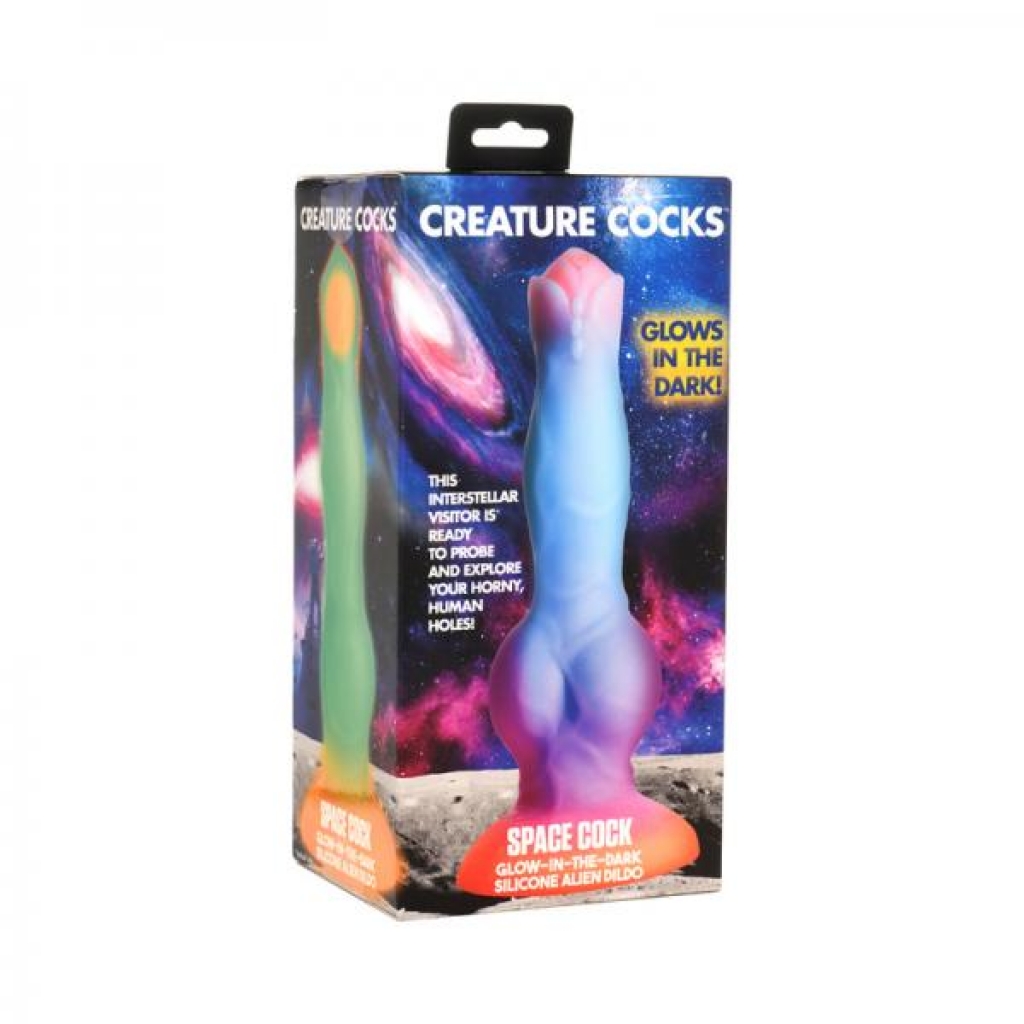 Creature Cocks Space Cock Glow-in-the-dark Silicone Alien Dildo - Xr Llc