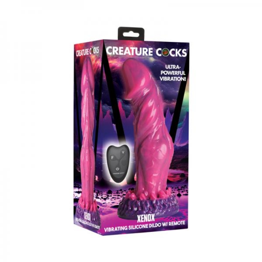 Creature Cocks Xenox Vibrating Silicone Dildo With Remote - Xr Llc