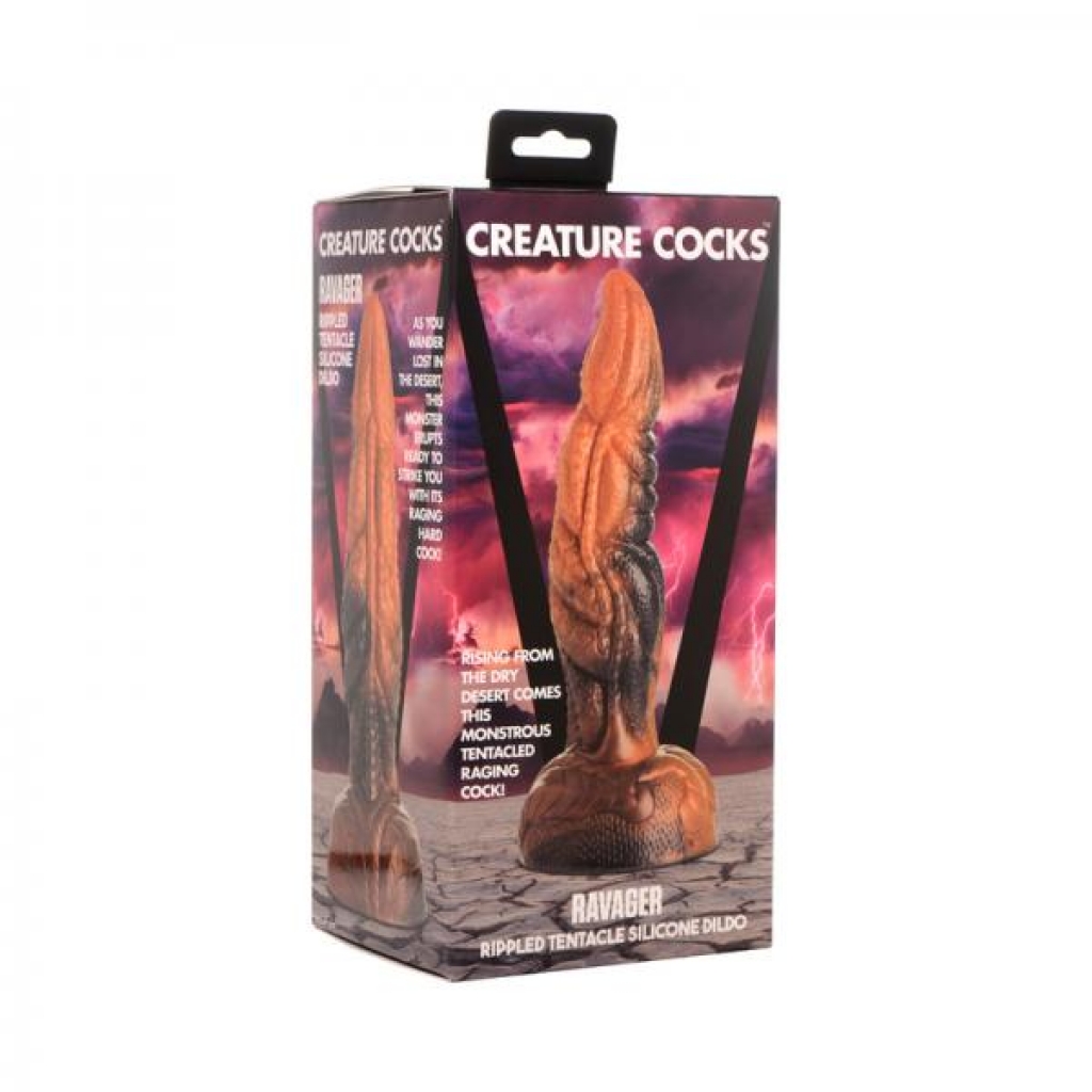 Creature Cocks Ravager Rippled Tentacle Silicone Dildo - Xr Llc