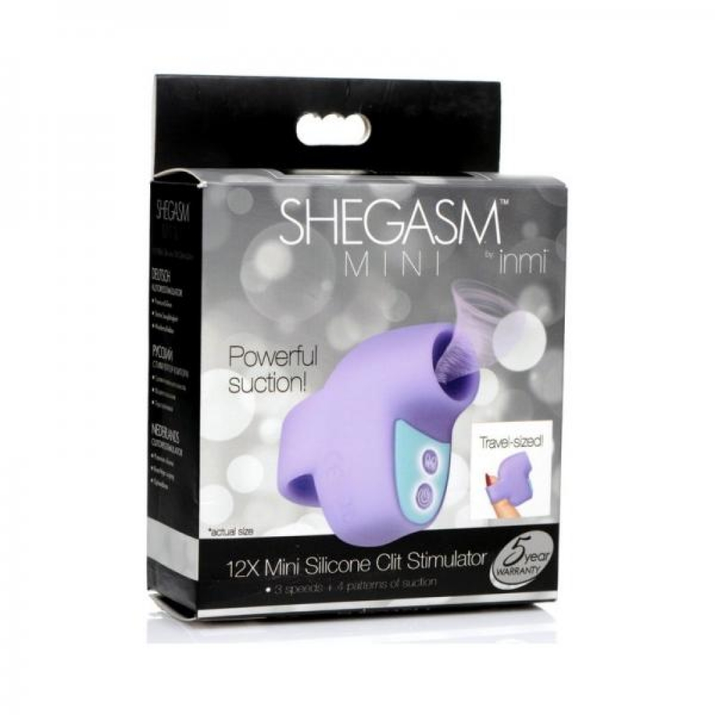 Shegasm Mini 12x Mini Silicone Clit Stimulator Purple - Xr Llc