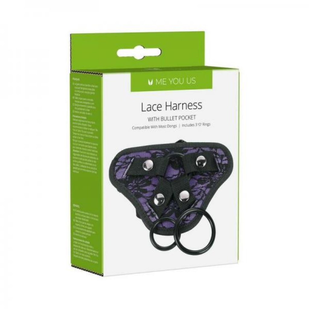 Hey 19! Vibrating Adjustable Harness - Purple