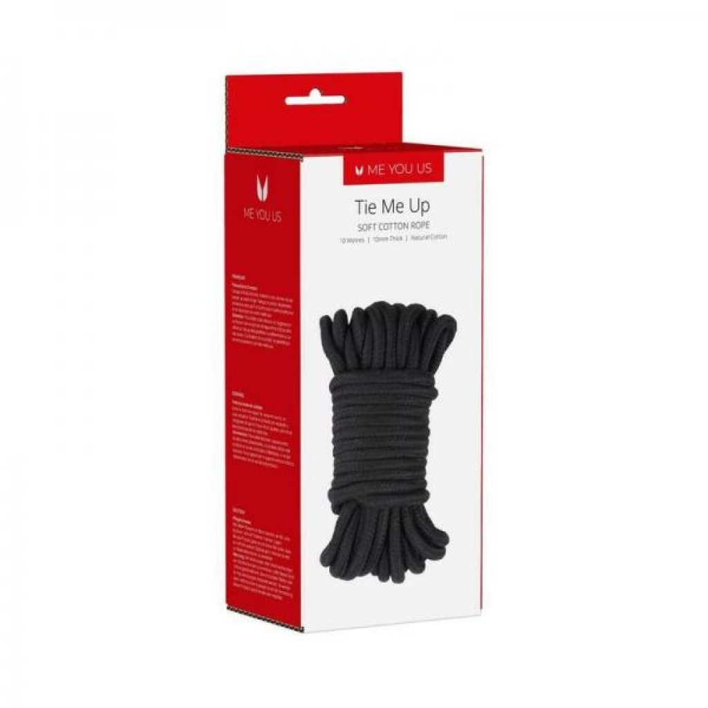 Me You Us Tie Me Up Rope 10m Black - Simply Pleasure Ltd