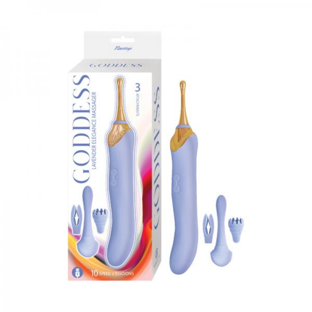 Goddess Lavender Elegance Massager Lavender - Nasstoys