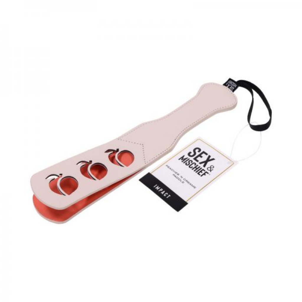 Sportsheets Sex & Mischief Peaches 'n Cream Paddle - Playful Spanking Tool