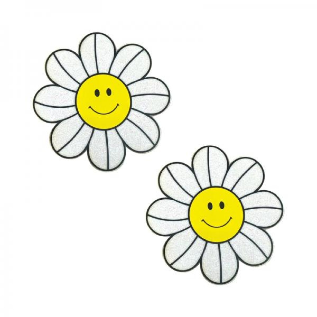 Neva Nude Glitter Groove Daisy Delights Smiley Nipple Pasties - Neva Nude Llc