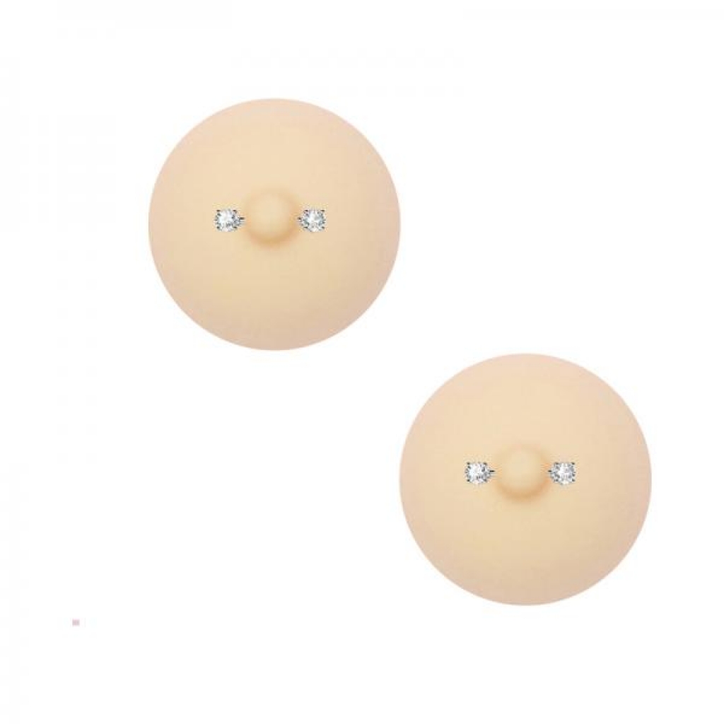 Neva Nude Nunip Peek A Boo Piercing - Reusable Silicone Nipple Pasties