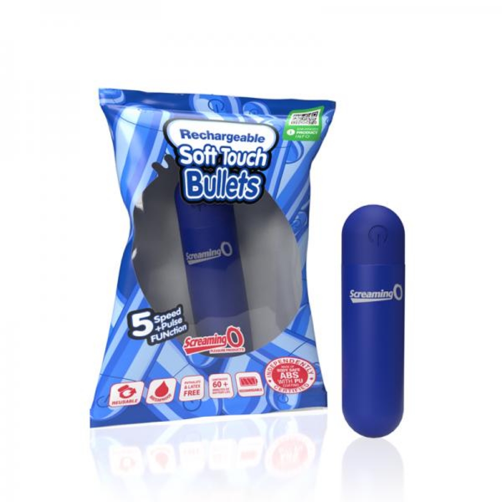 Screaming O Soft Touch Rechargeable Bullets Blue - Screaming O